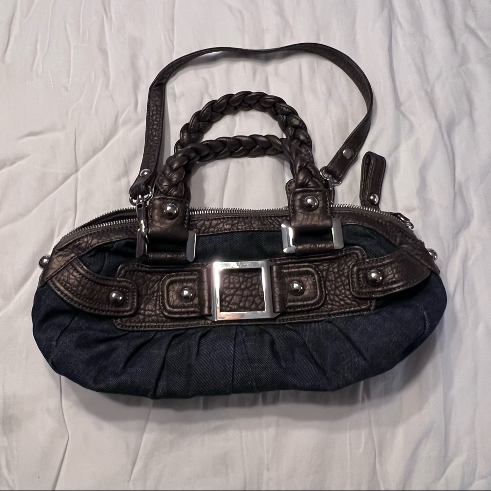 Black Rivet Denim Purse